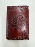Brown Leather Journal Celtic Cross Design (medium)