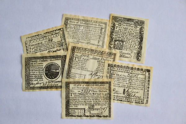 Colonial Currency Set